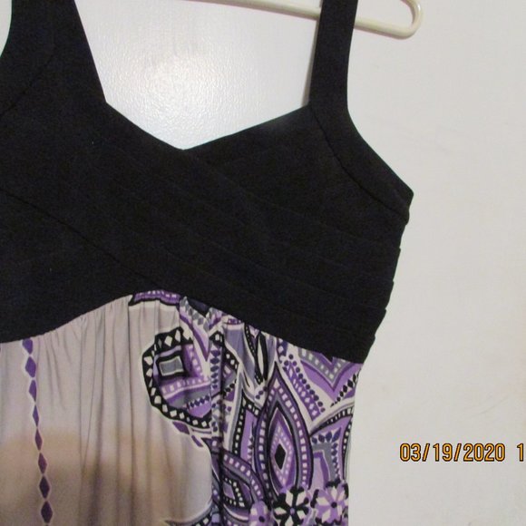 Purple Maxi Dress Size 8 - Picture 2 of 6